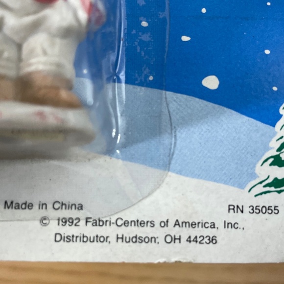 1992 Christmas Gnome Elf Baker Santa Village Fig #26381 Fabri-Centers of America - Picture 4 of 6